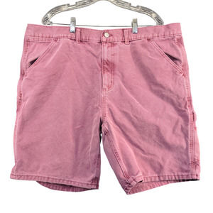No Boundaries Men's Chino Shorts Pink Size 40 100% Cotton Slash Pockets